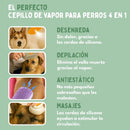 Cepillo de vapor multifuncional 4 en 1 para perros
